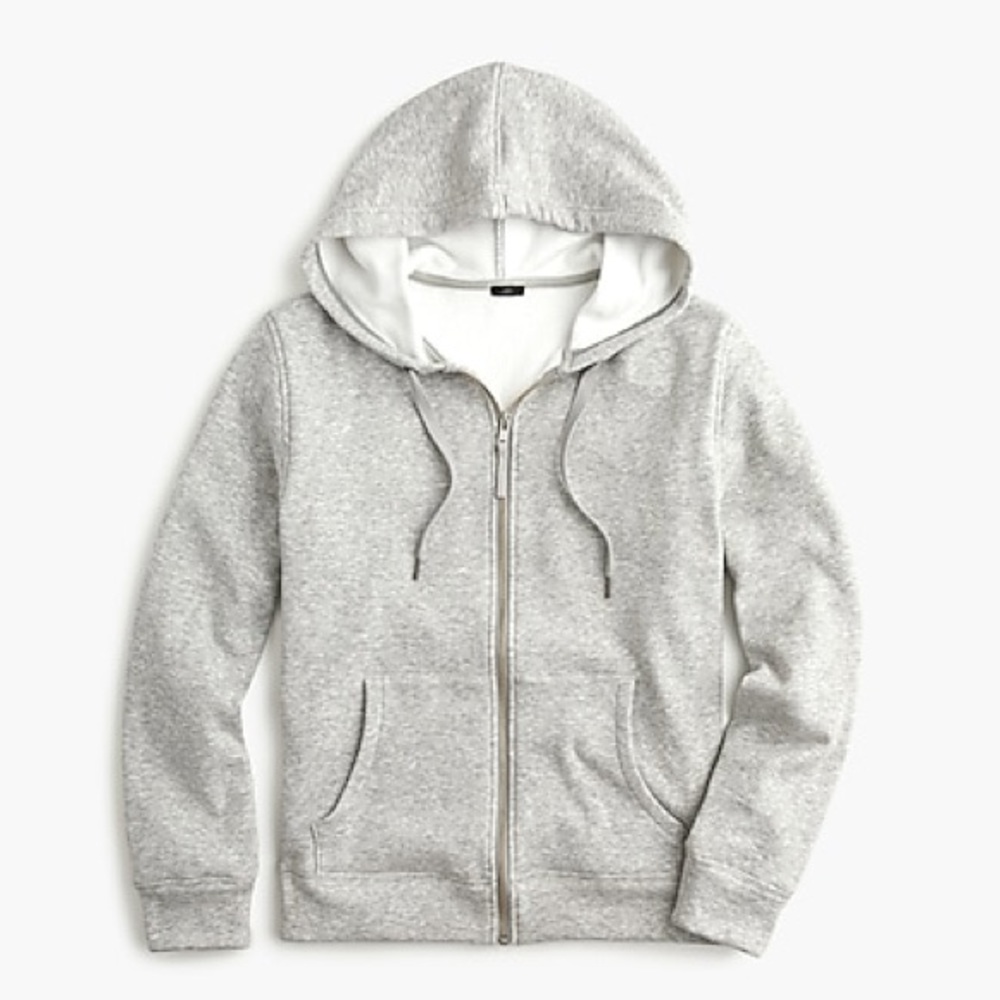 J. Crew Velour lined Hoodie Sweatshirt